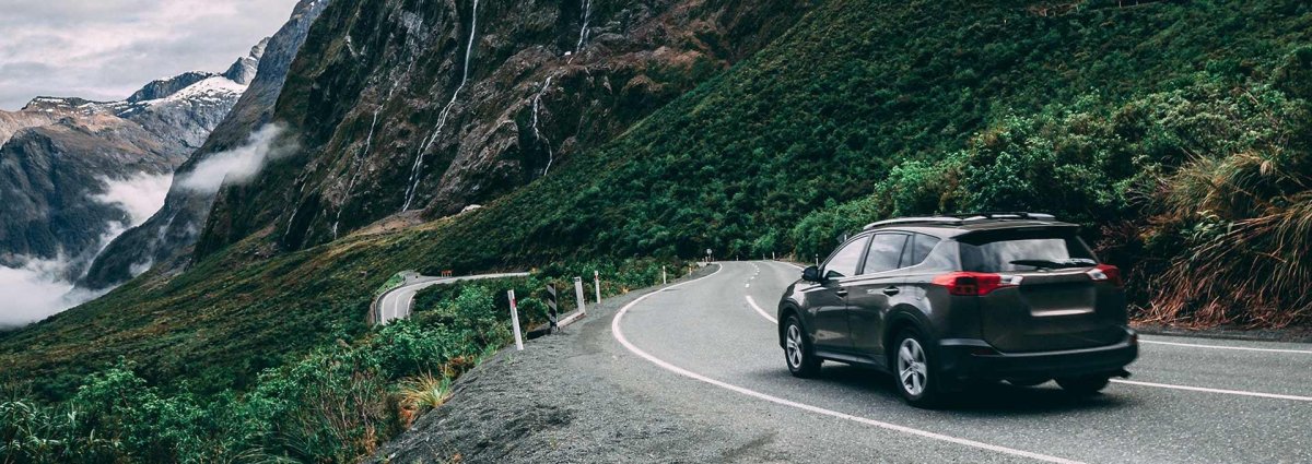 Дорога горы машина