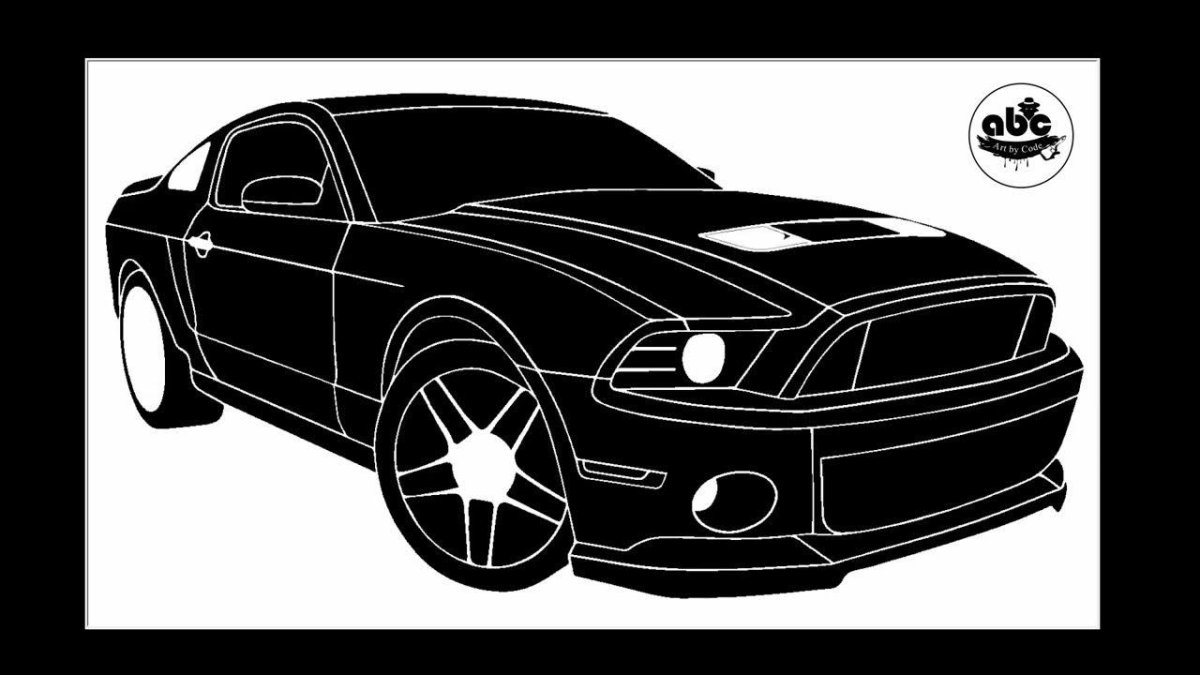 Форд Мустанг вектор