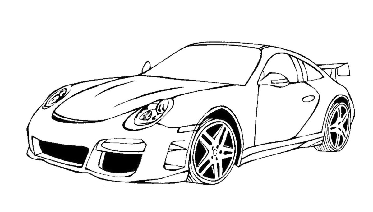 Porsche 911 gt3 раскраска