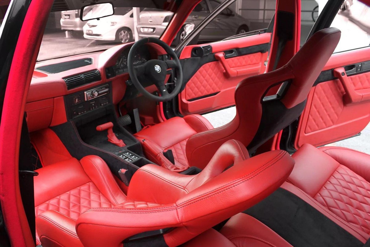 BMW e34 салон кожа