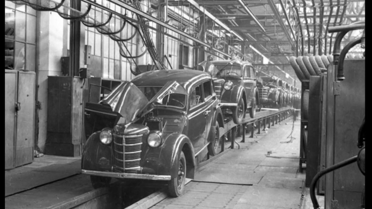 Москвич 400 конвейер АЗЛК