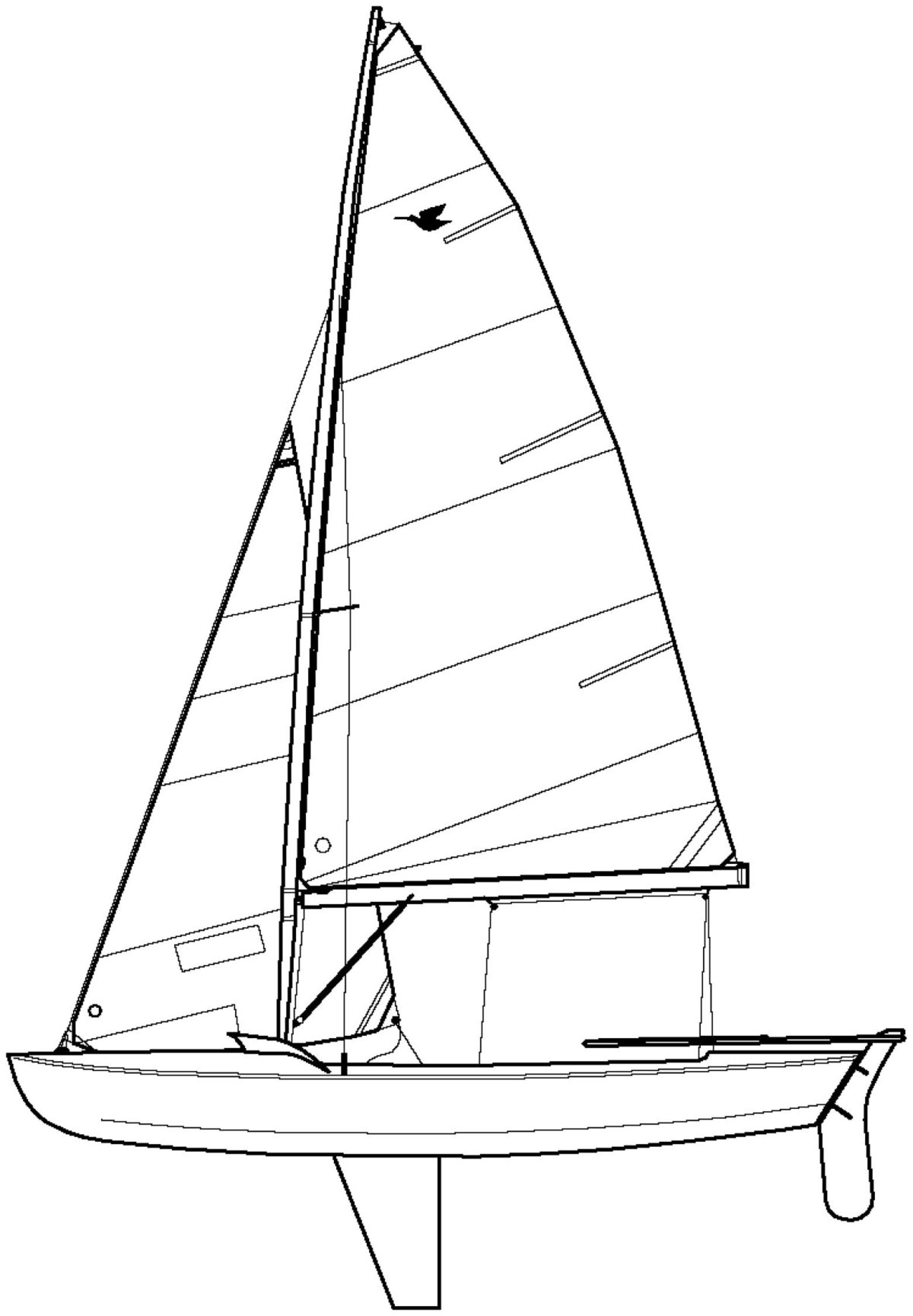 Яхта рисунок