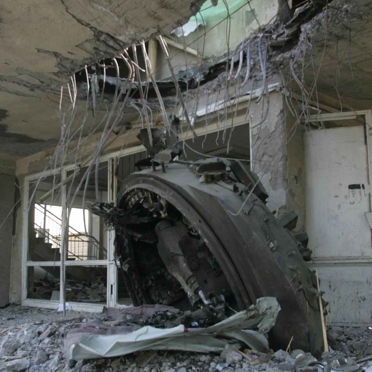 Башня танка в Цхинвале