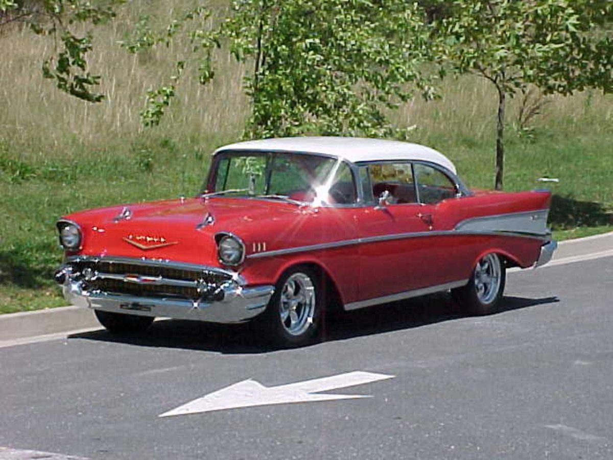 Chevrolet Bel Air 1957 Red Coupe