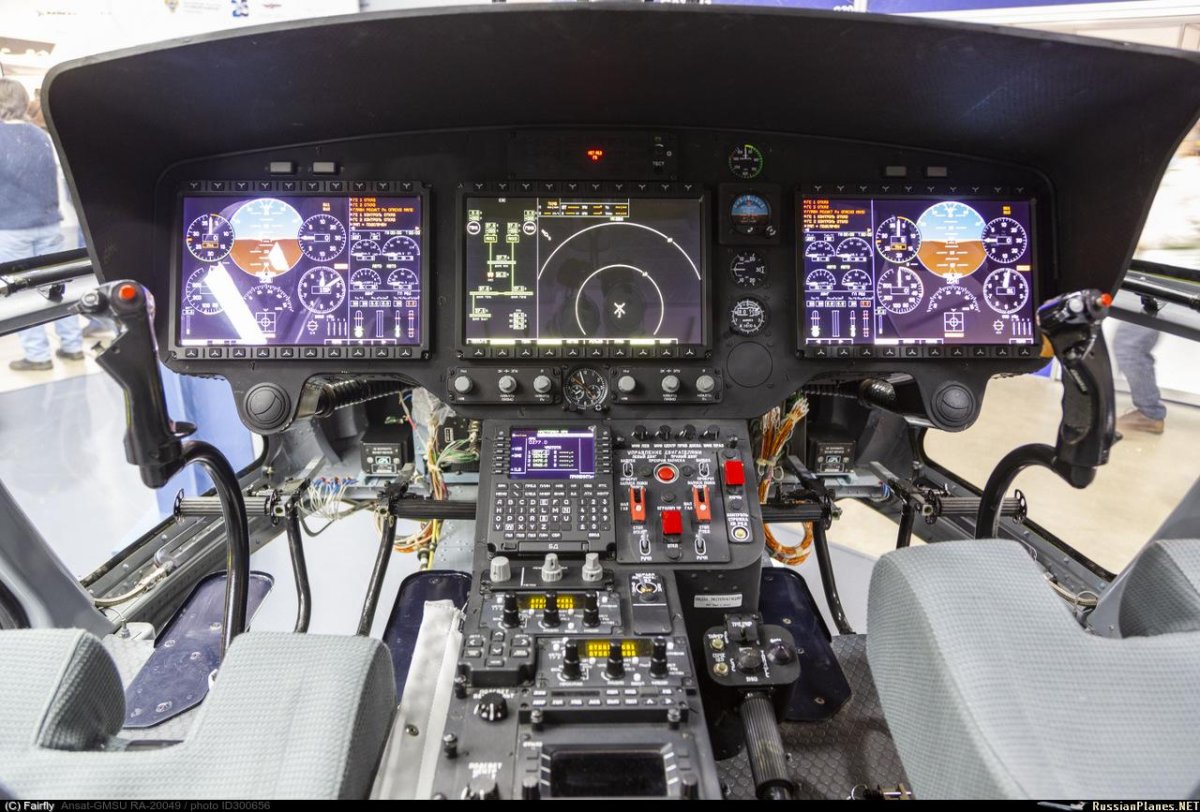 Ансат вертолет кабина