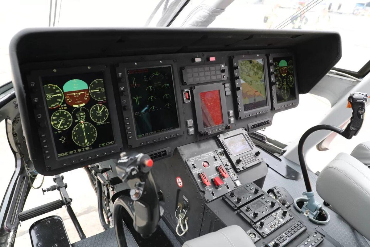 Ансат вертолёт приборная панель
