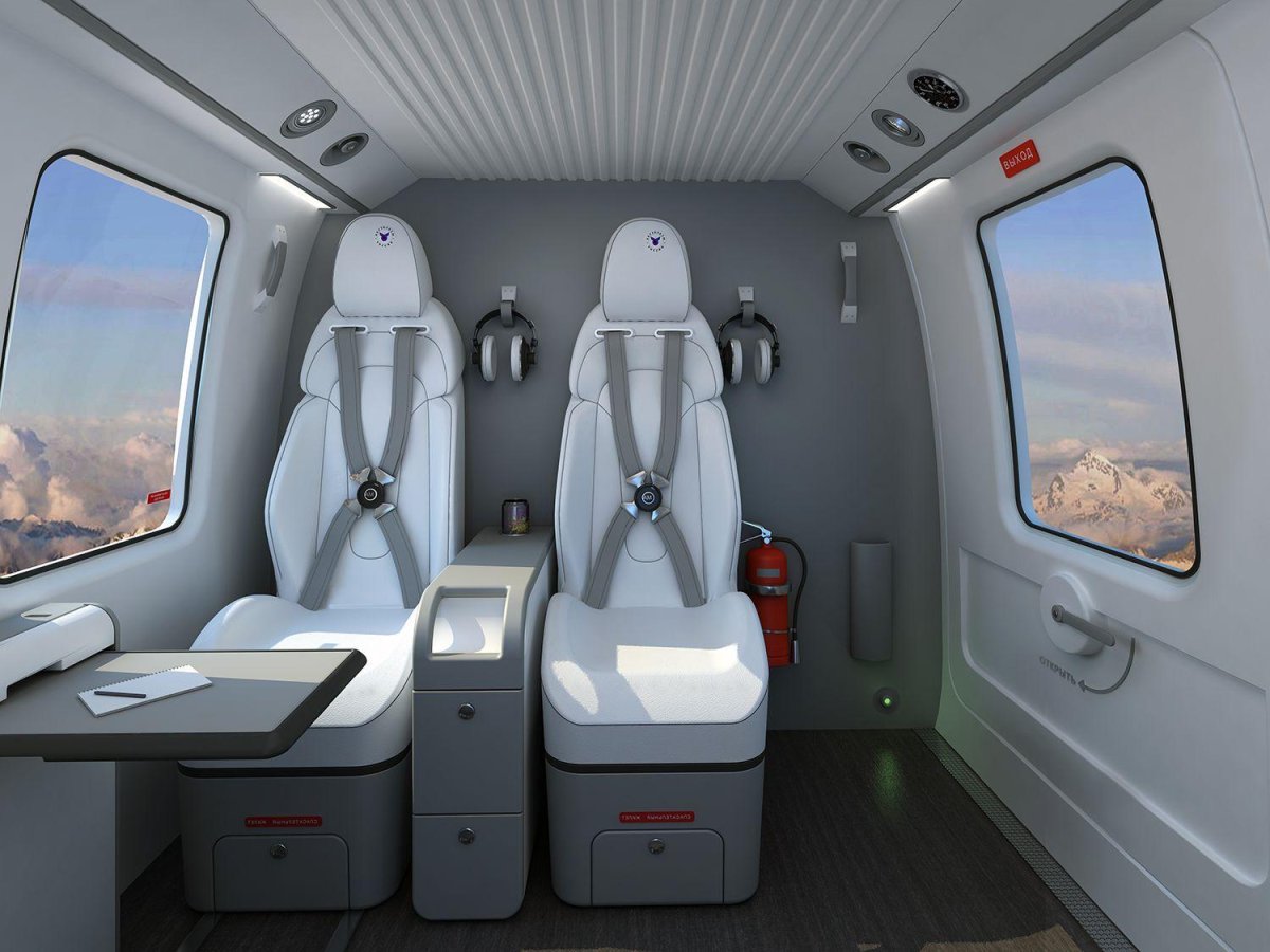 Ансат вертолёт интерьер