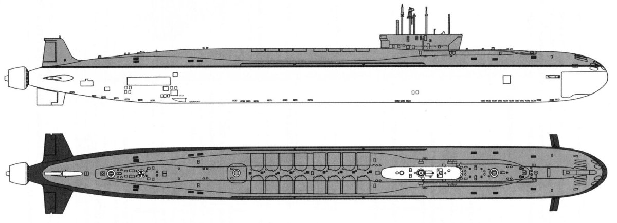 Подводные лодки проекта 955 Борей чертежи