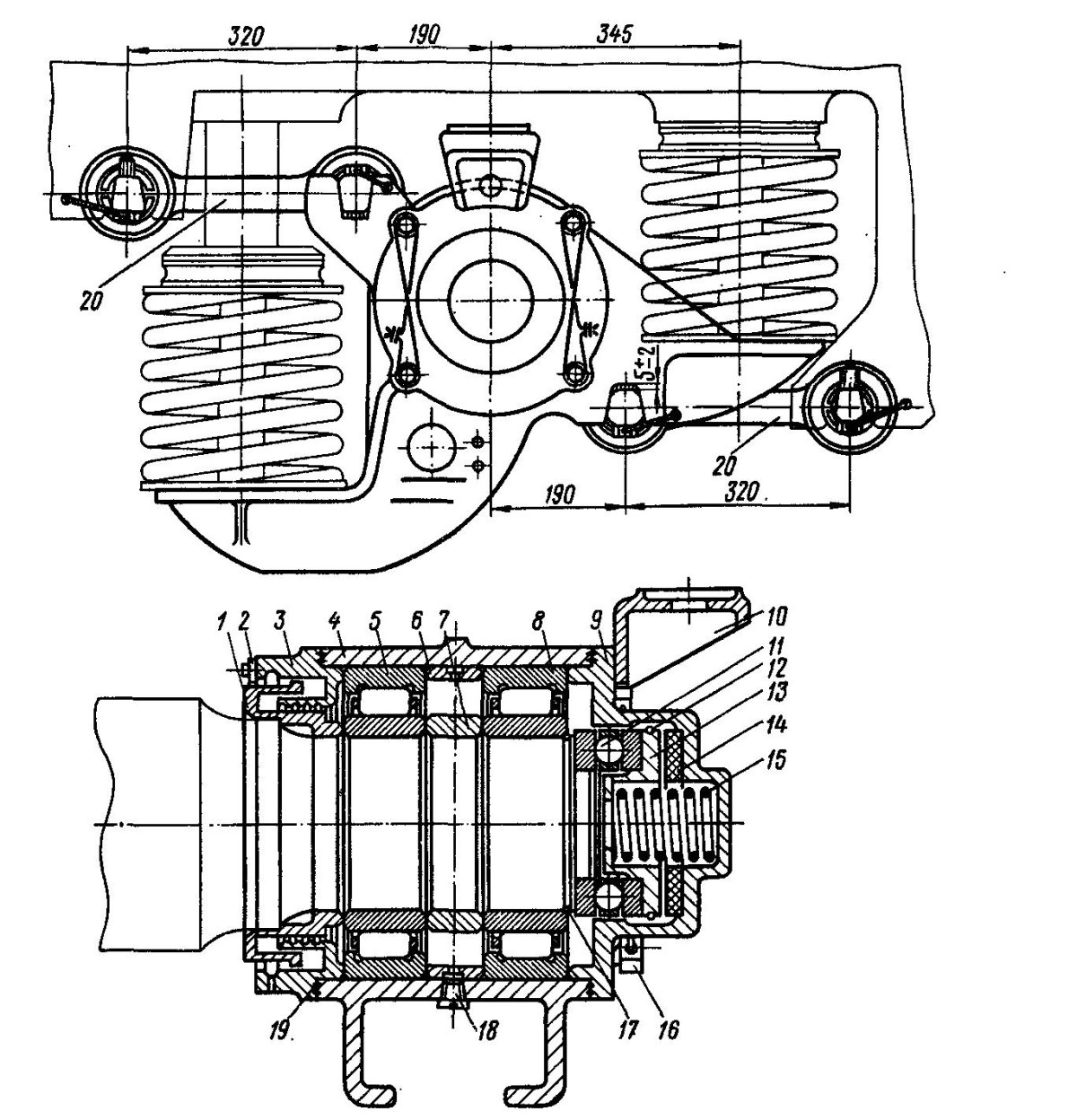 Поводковая букса тепловоза 2тэ10м