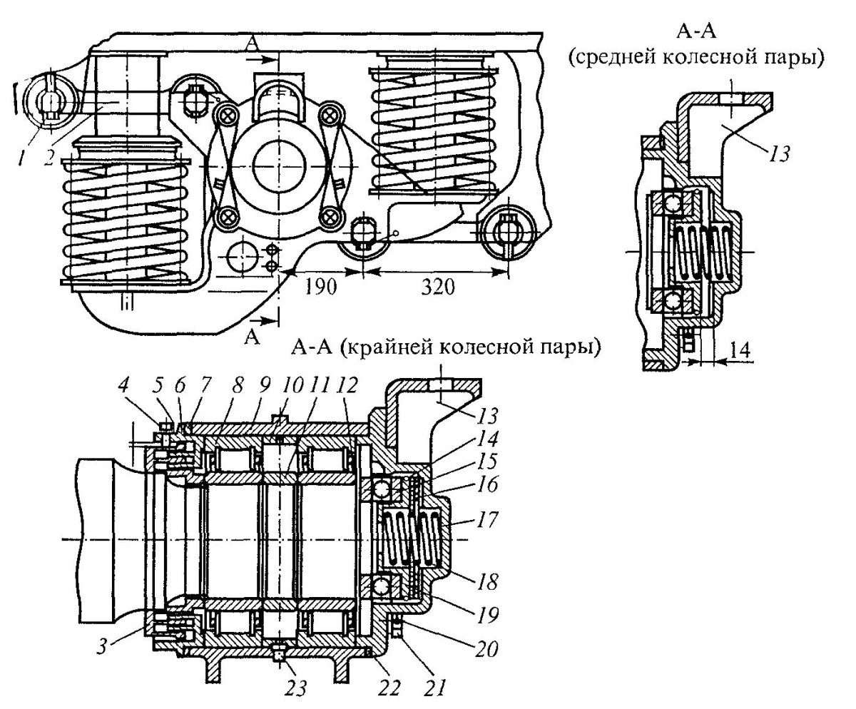 Поводковая букса тепловоза 2тэ116