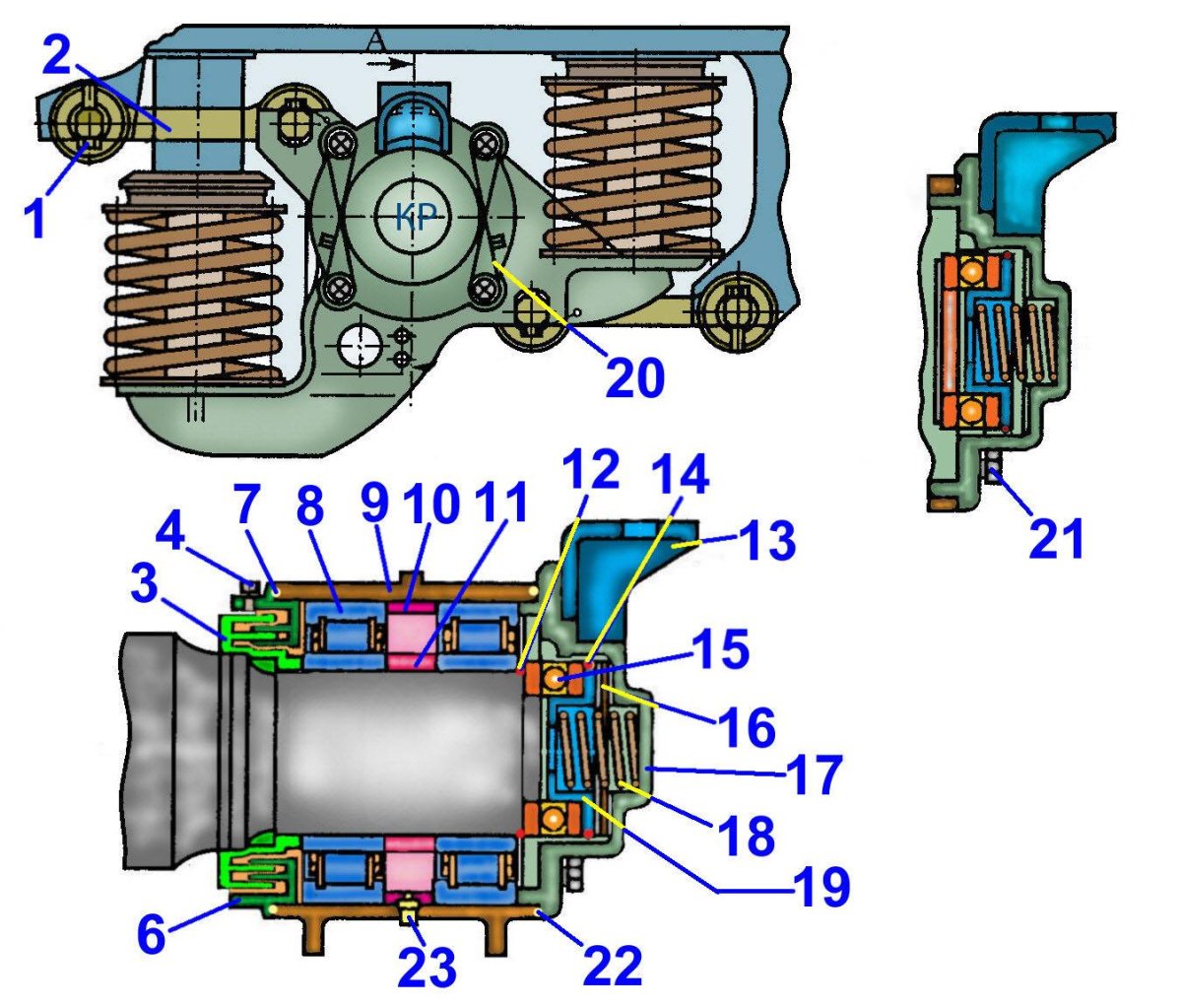 Буксовый узел тепловоза 2тэ116