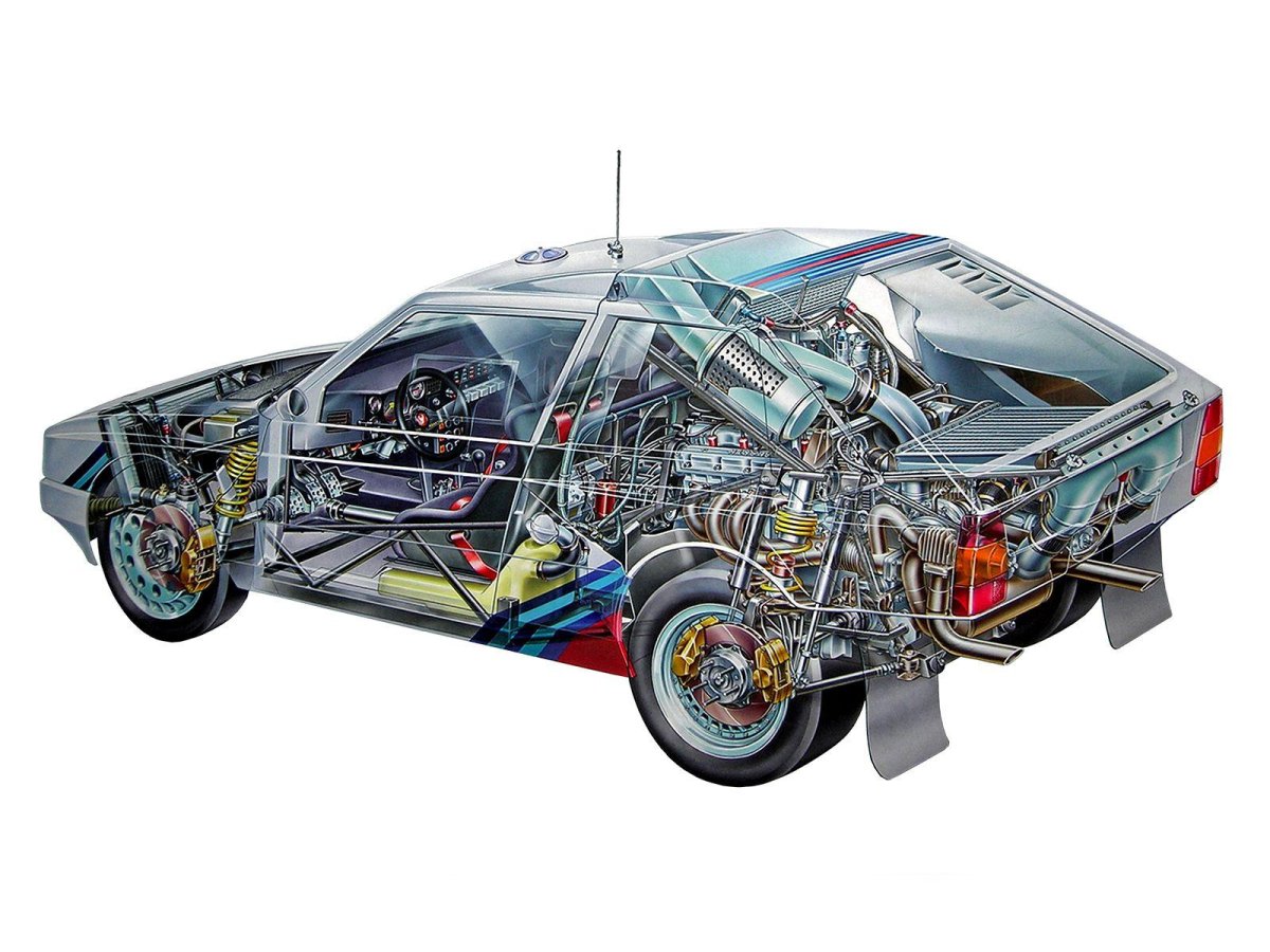 Lancia Delta s4 двигатель