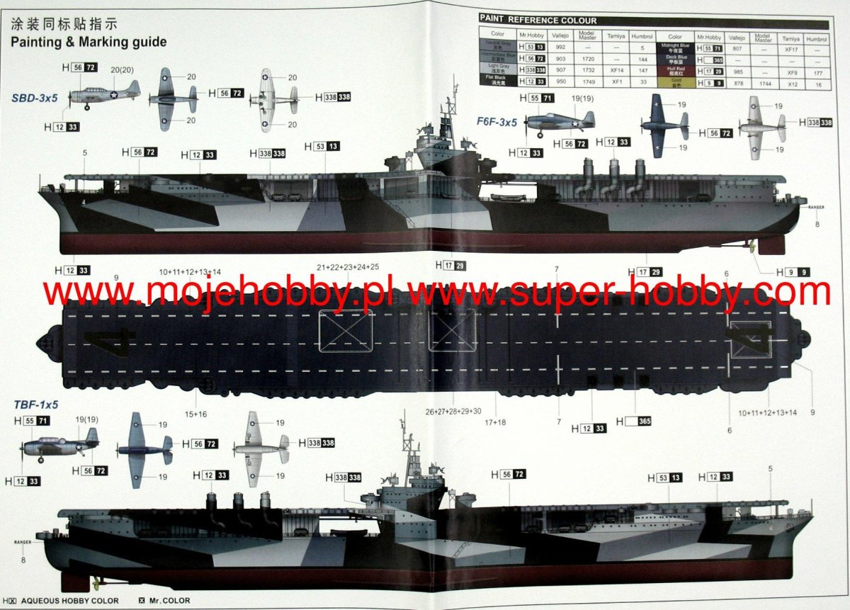 USS Ranger CV-4 (1:350)