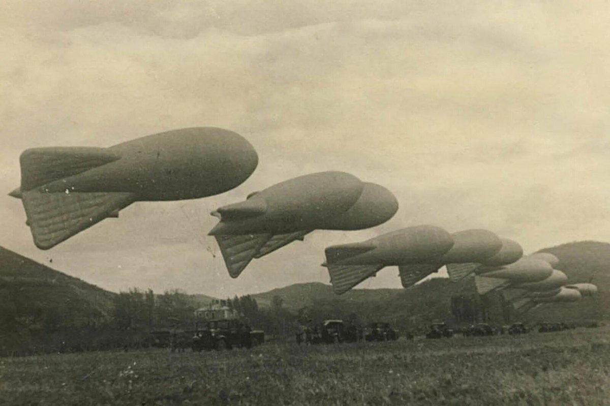 Аэростаты в Москве 1941
