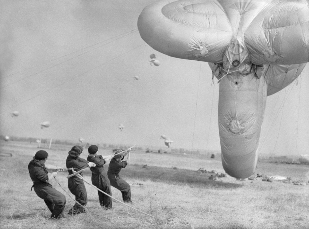 Аэростаты в Москве 1941