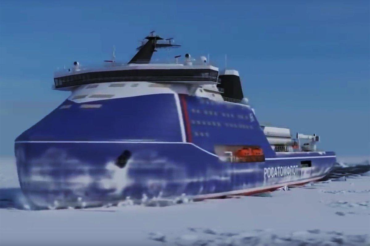 Атомный ледокол Россия проекта 10510 Лидер
