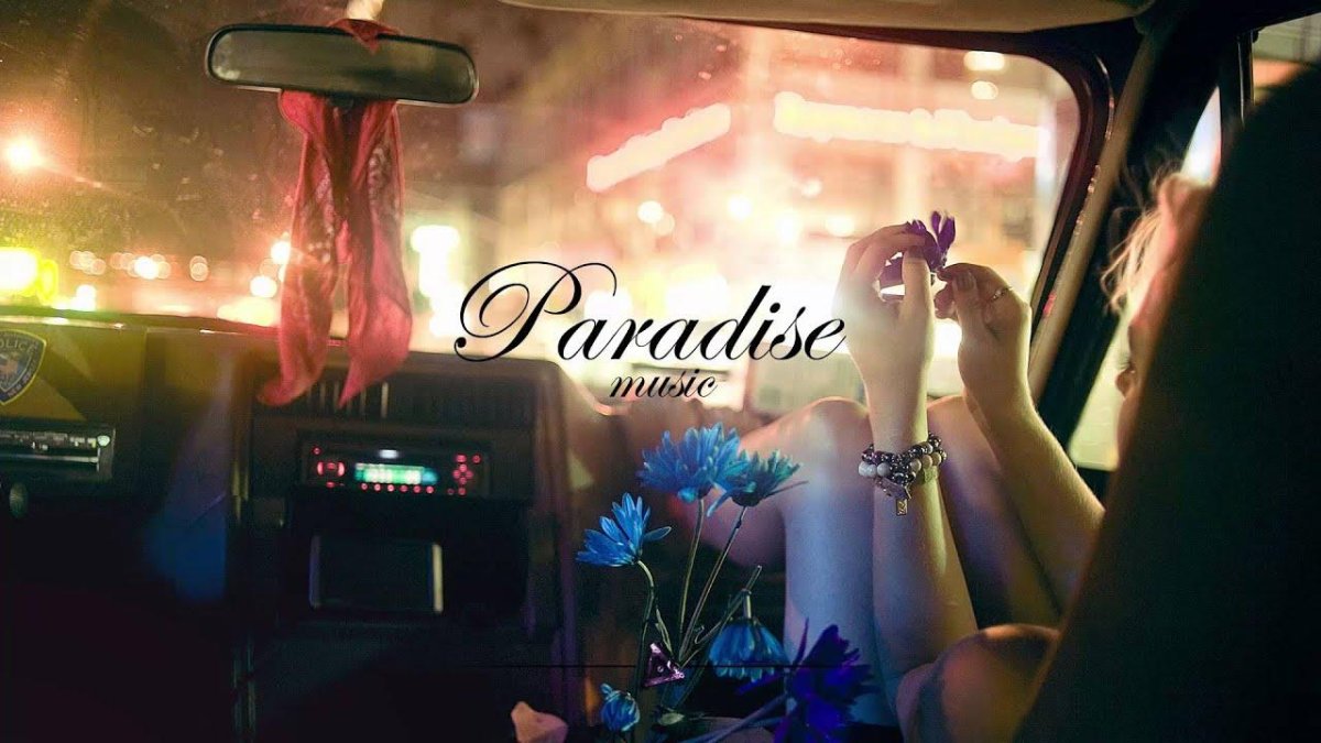 Девушка в машине ночью