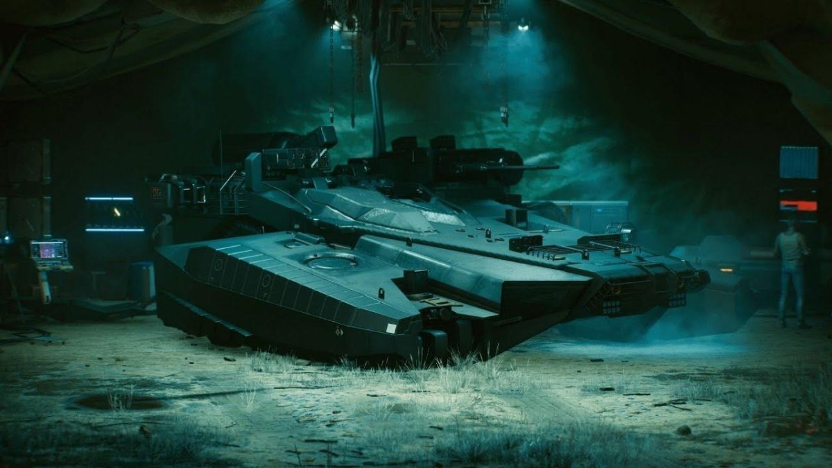 Киберпанк 2077 танк Василиск