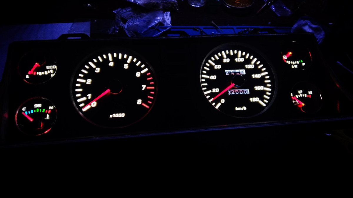 Пересвет приборной панели 2107