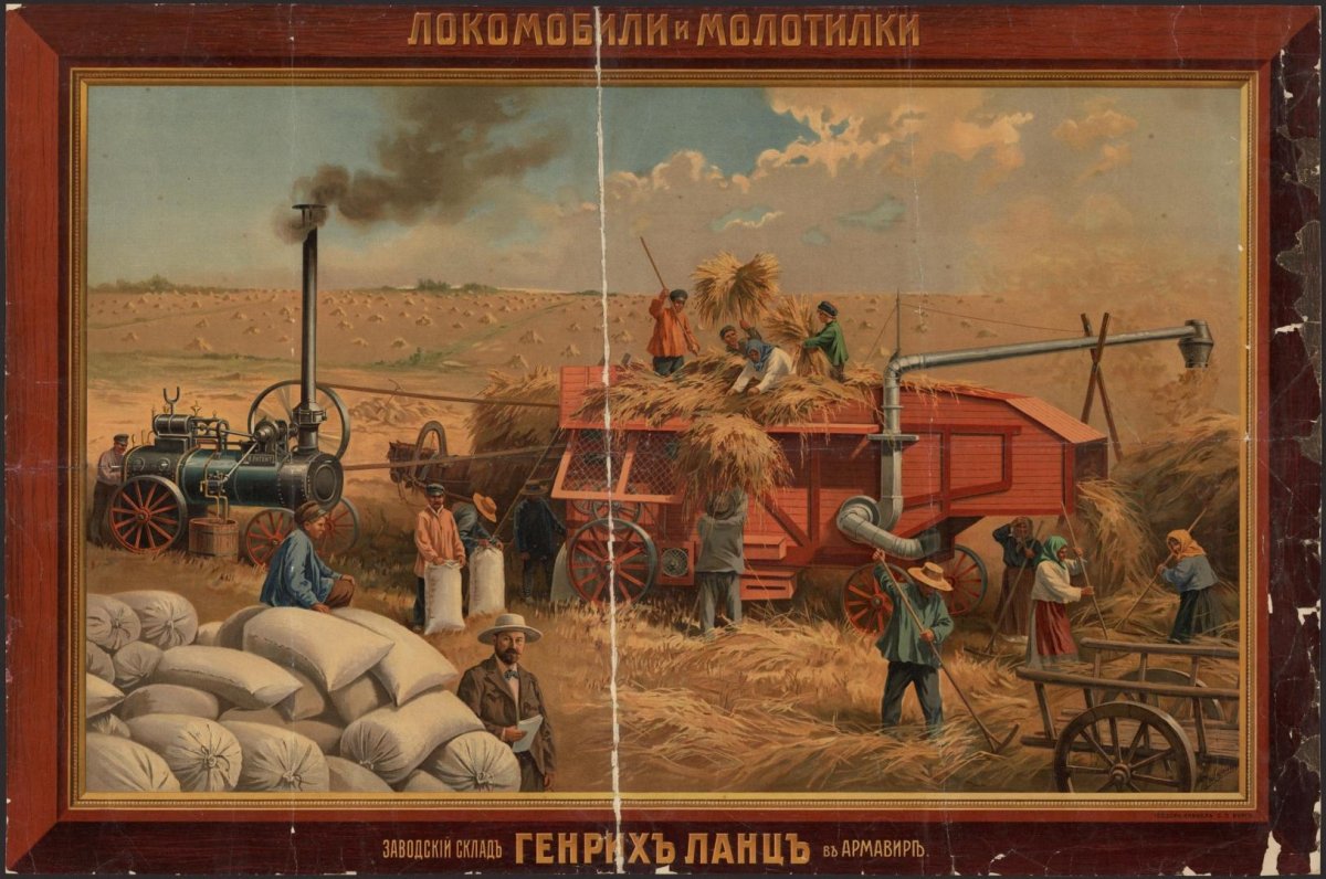 Паровые молотилки 19 век