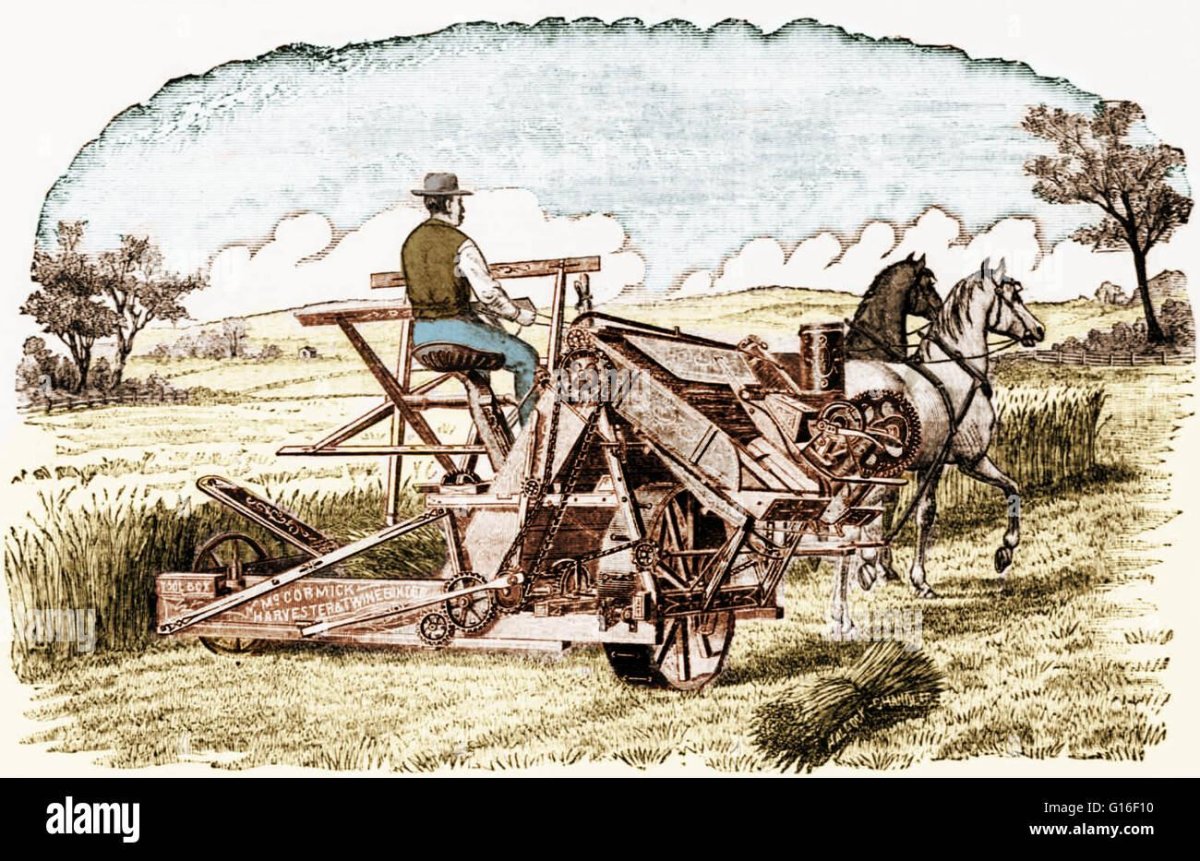 Изобретение жатва маккормик