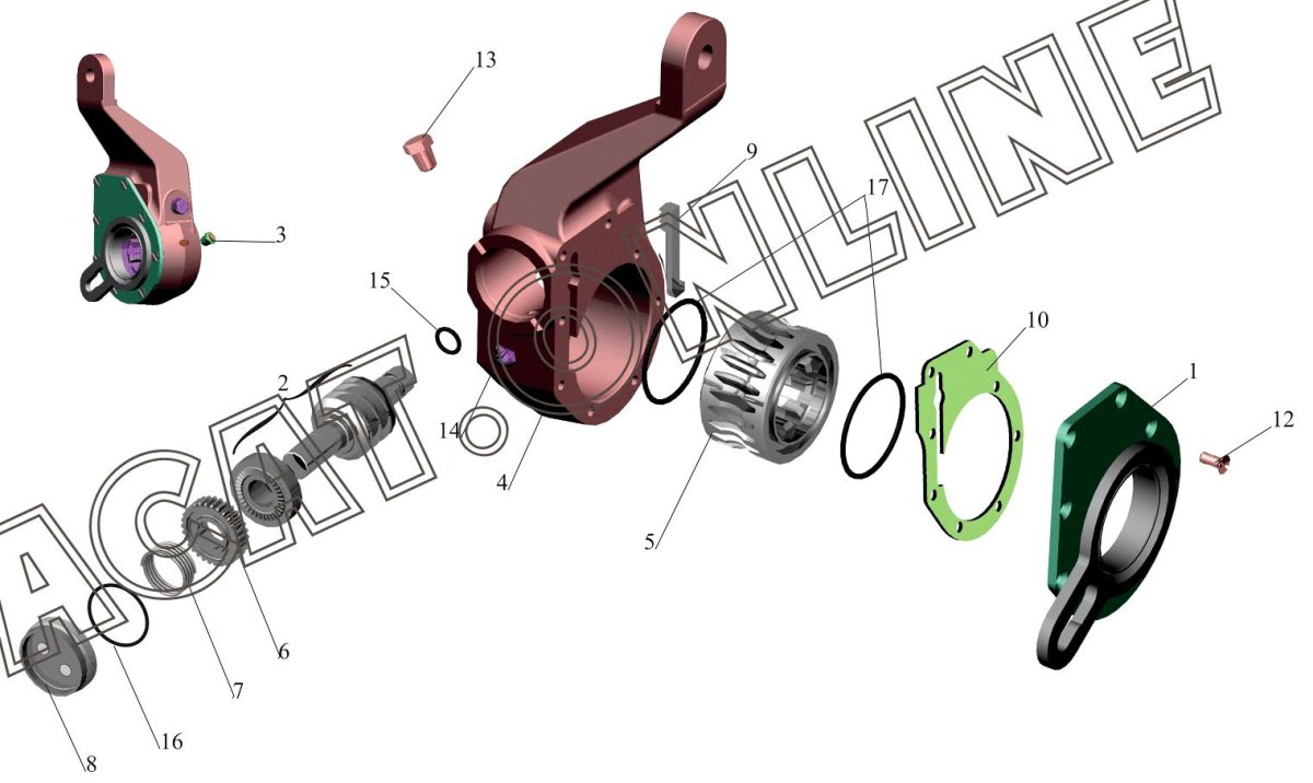 Рычаг регулировочный МАЗ 64226-3502135