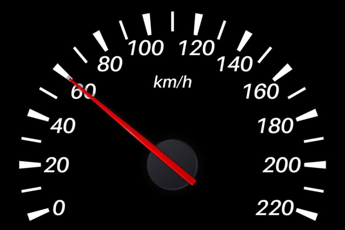 Шкала спидометр 100 кмч