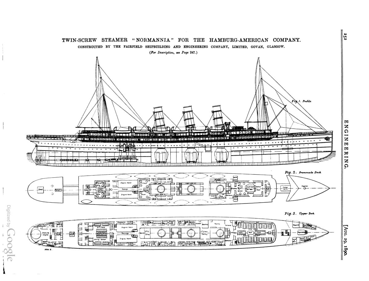 Вспомогательный крейсер Урал чертежи