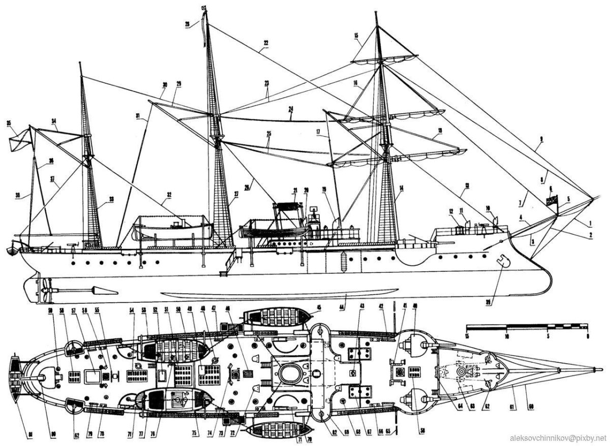 Канонерская лодка кореец чертежи