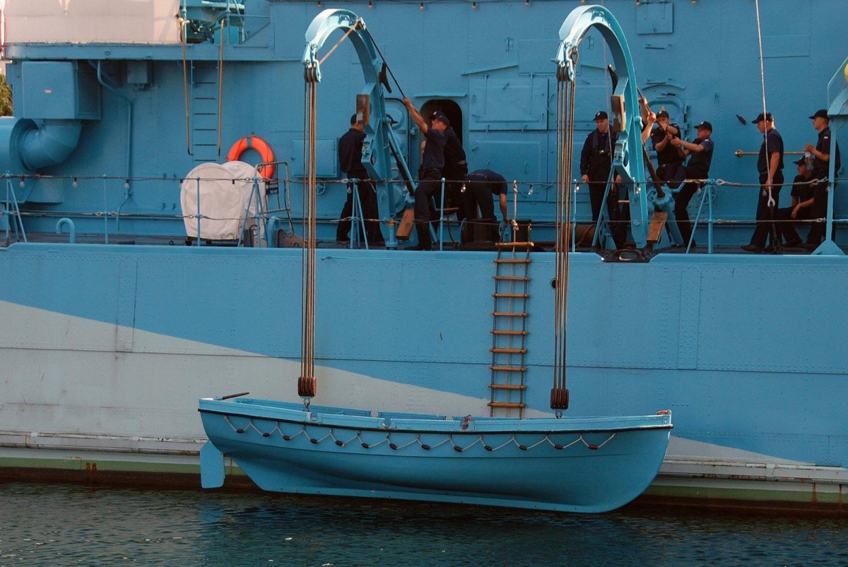 Шлюпки на палубе