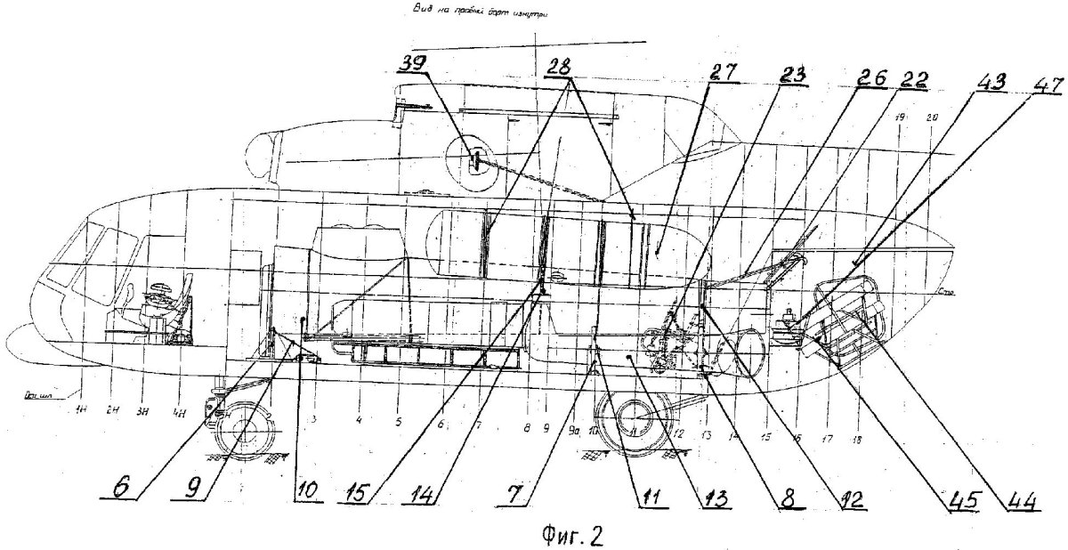 Габариты вертолета ми-8