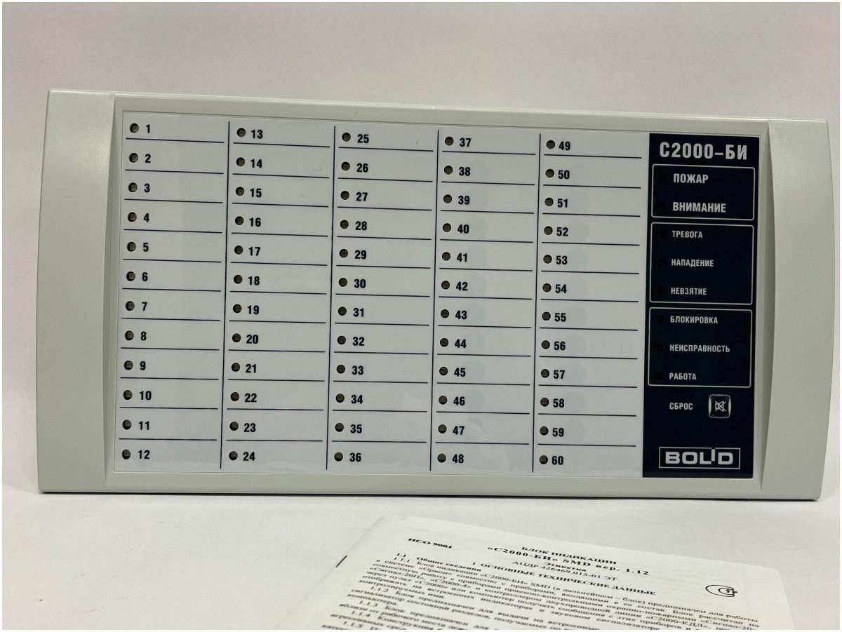 Болид с2000-би блок индикации