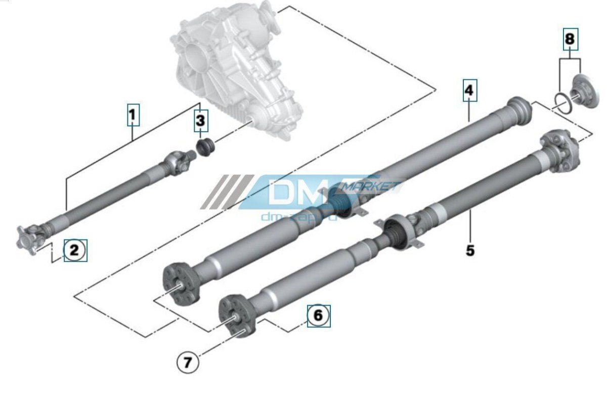 Карданный вал БМВ х5