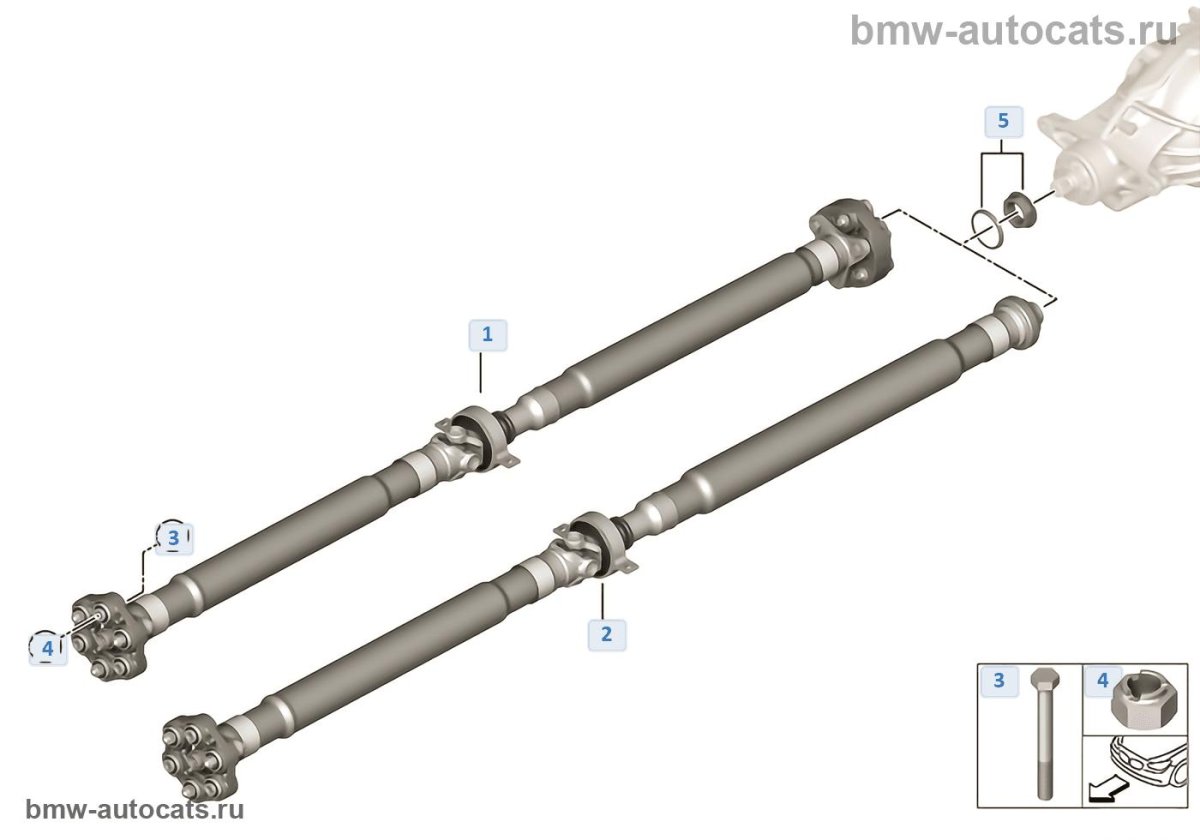 Карданный вал БМВ f10
