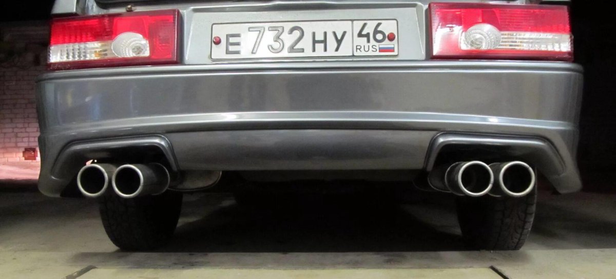 Двойной выхлоп 2114