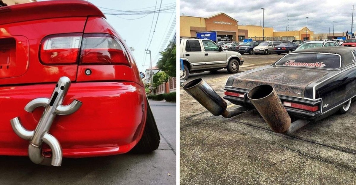 Выхлопная труба автомобиля