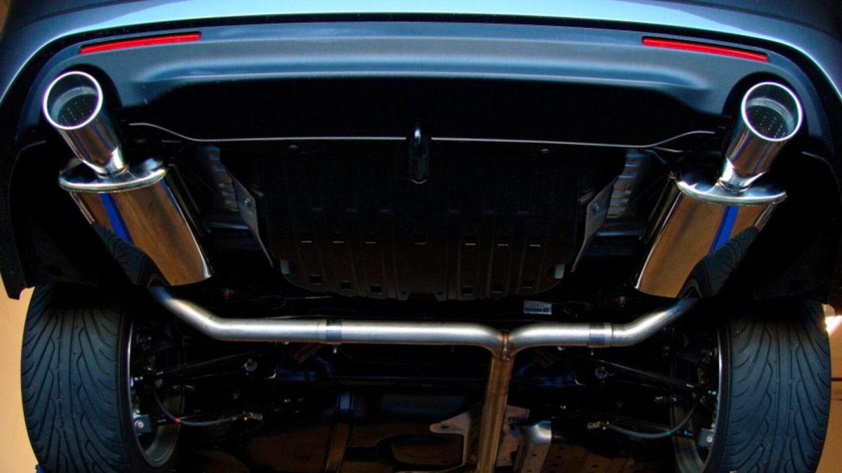 Honda CRV 3 выхлоп раздвоение