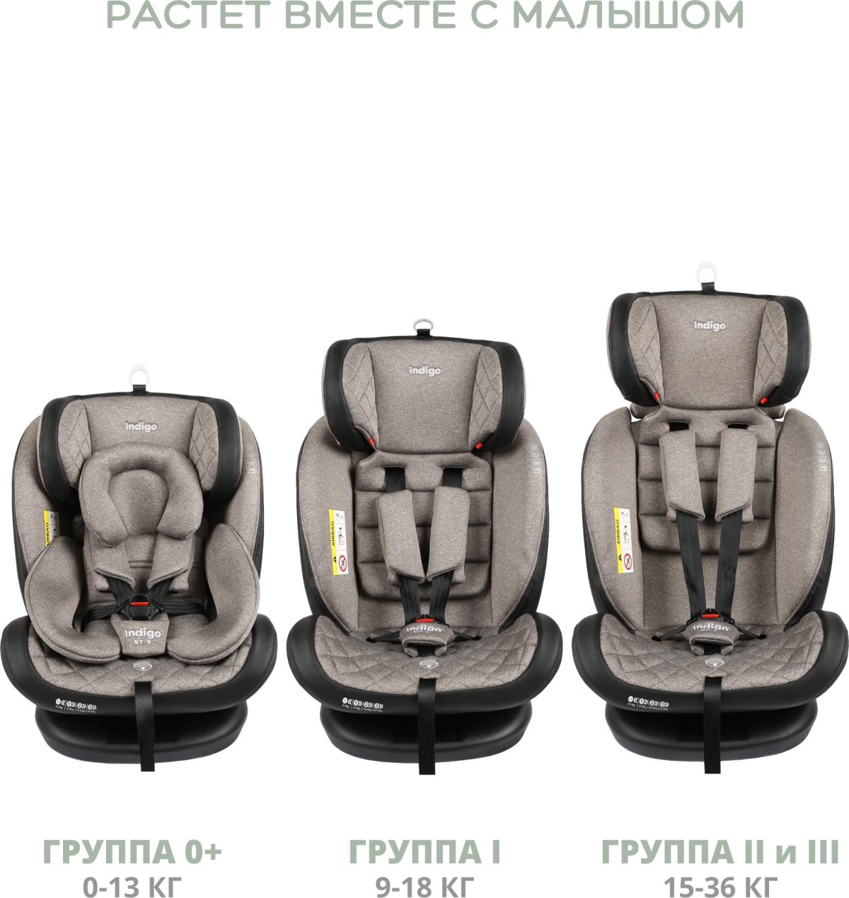 Автокресло Indigo st3