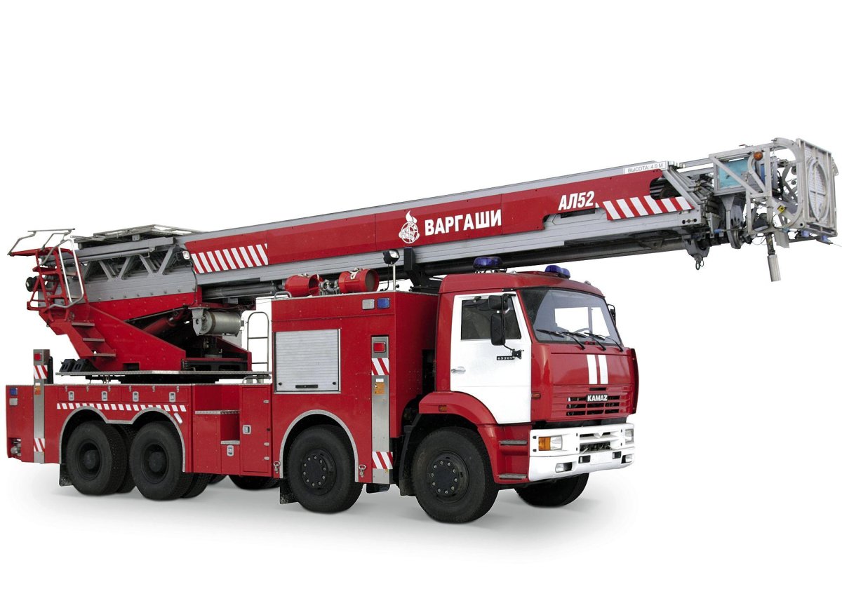 Пожарная автолестница ал-52 (КАМАЗ-65201)-130вр