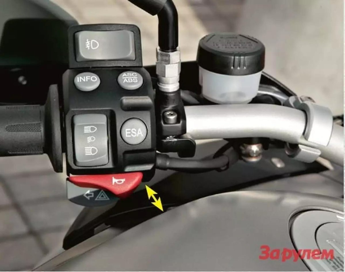 Органы управления на руле мотоцикла Урал