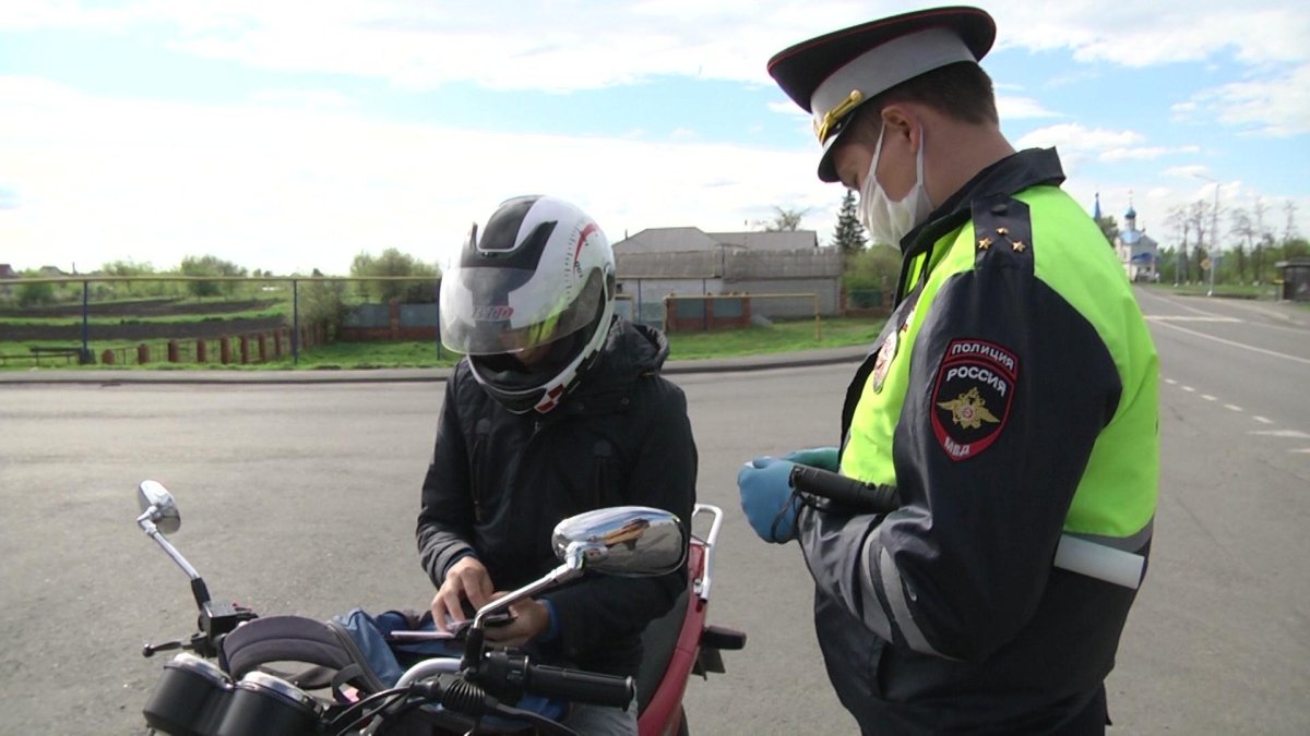 ОПМ мотоциклист ГИБДД