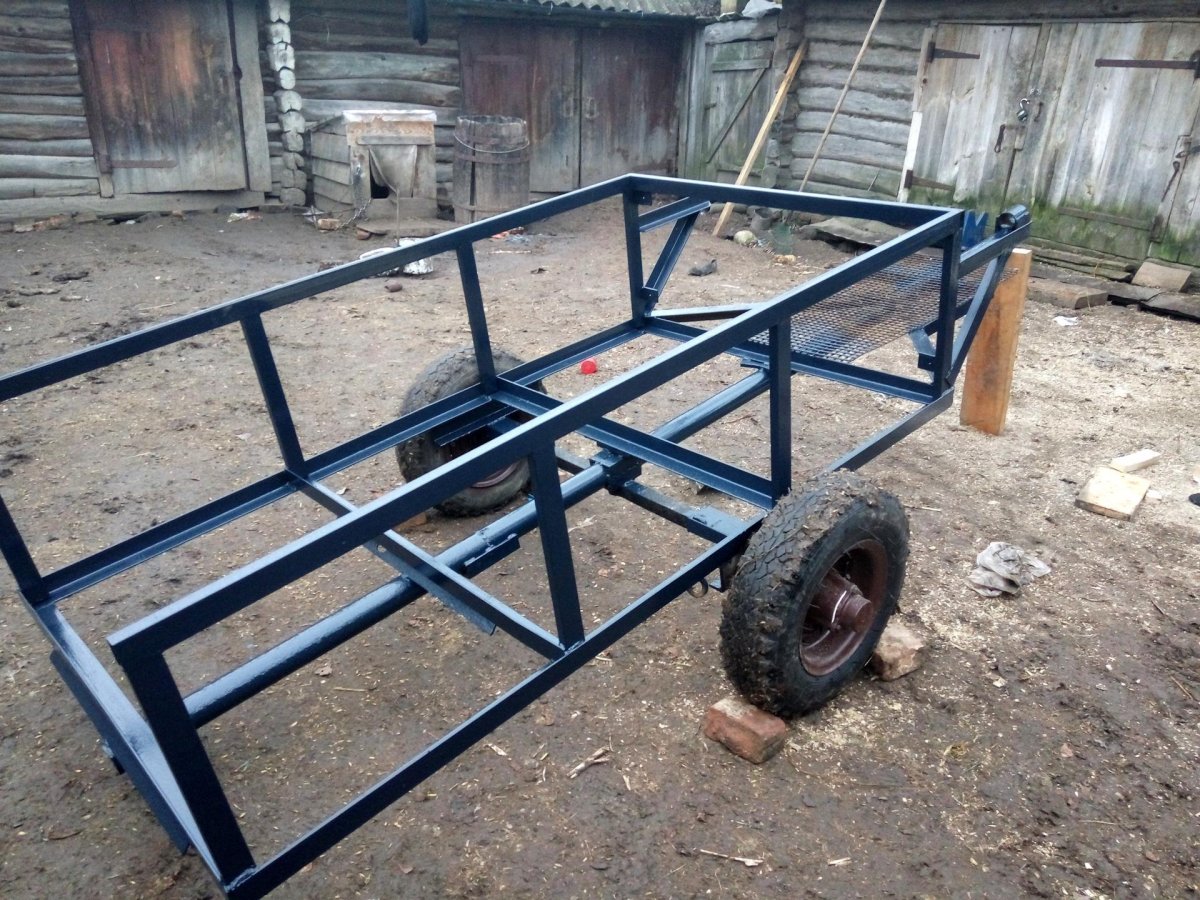 Прицеп на базе ВАЗ 2105 для мотоблока