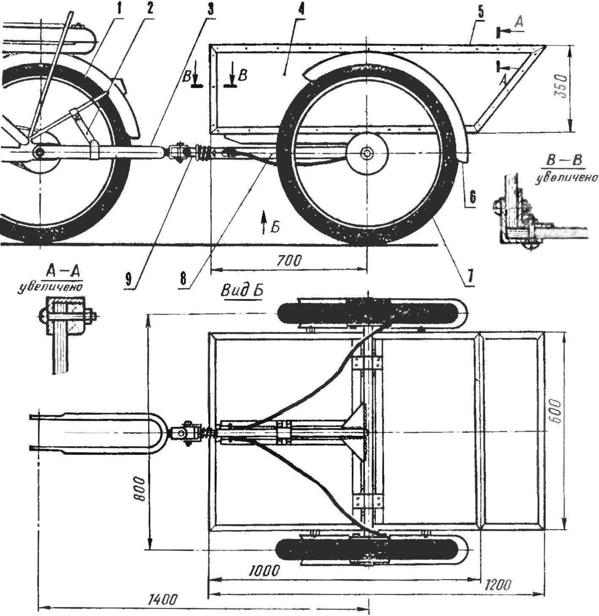 Веломобиль PODRIDE чертежи