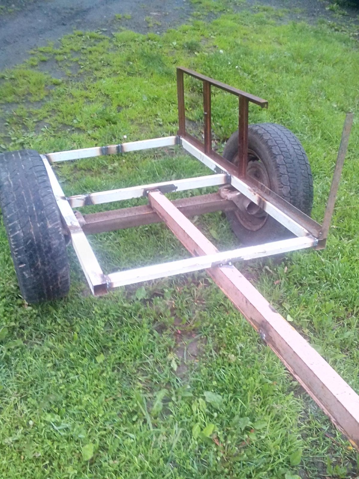 Прицеп из моста ВАЗ 2109 для мотоблока