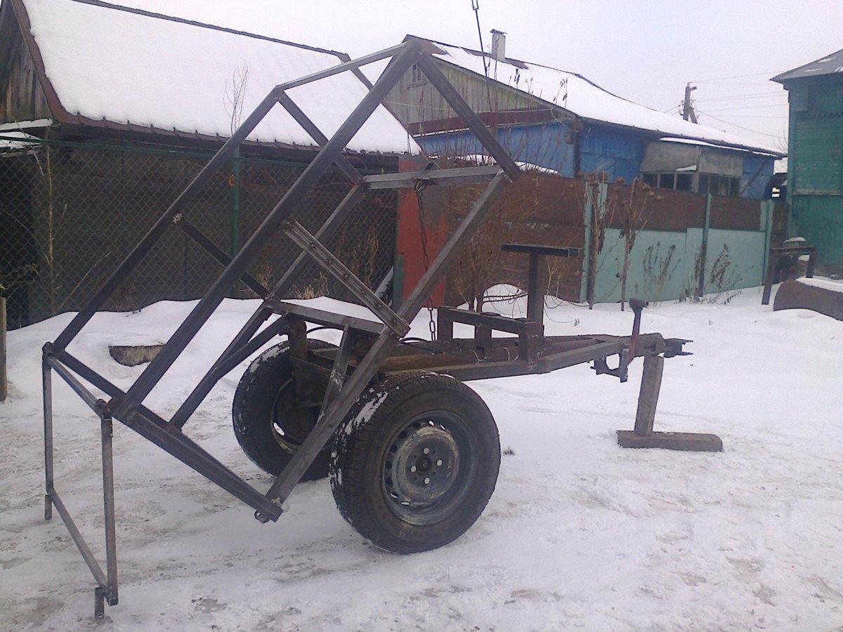 Прицеп самосвал Скиф для мотоблока