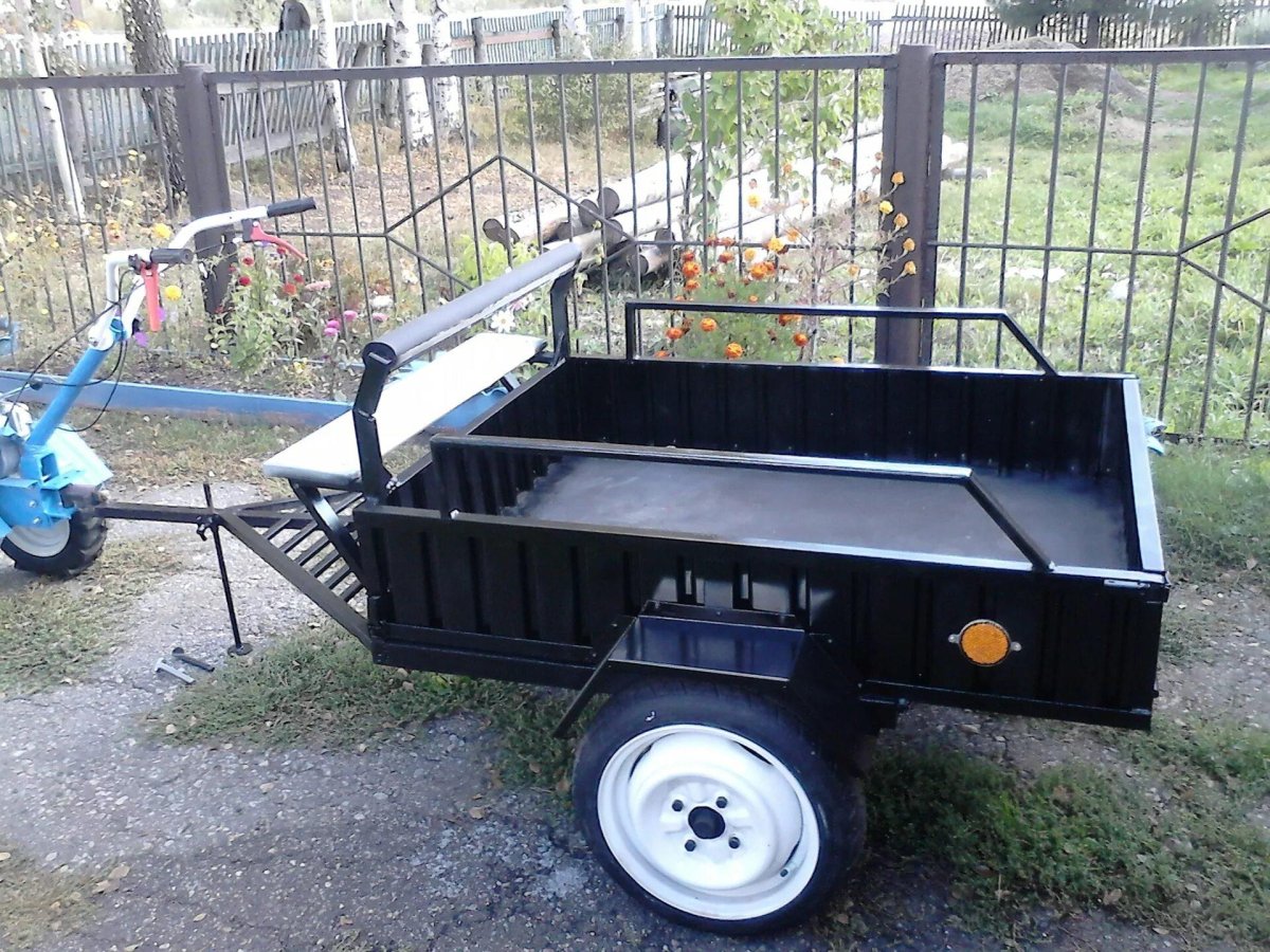 Прицеп самосвал Скиф для мотоблока