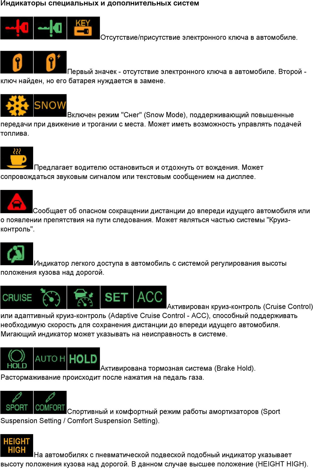 Индикаторы панели приборов погрузчика Toyota 7fgl10