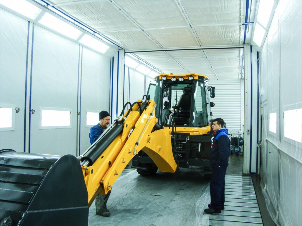 Покраска экскаватора