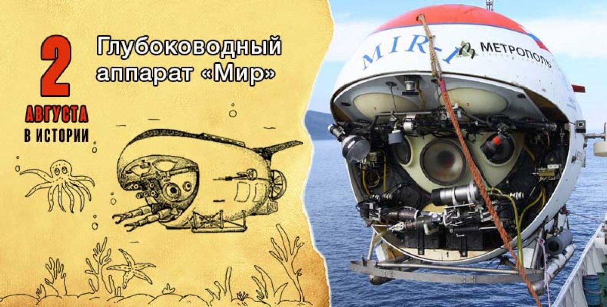 Мир 1 и мир 2 глубоководные аппараты