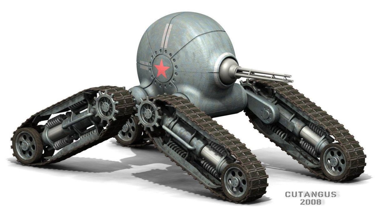 Дизельпанк футуризм танк